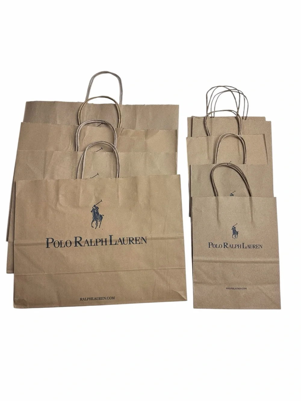 Polo Ralph Lauren Store Paper Shopping Bags 4 Large and 5 Small Bags